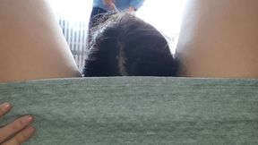 My Girlfriend Licks My Pussy Riskily While Her Mom Washes the Floors