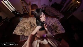 VR Conk: Brunette Shadowheart Fucks And Cums With Moans In A Baldur Gate III Cosplay Parody