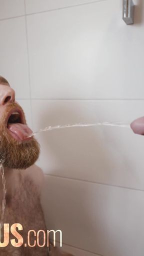 Pizza Night Gone Wild Into Pissing Mayhem Between Two Hairy Bros