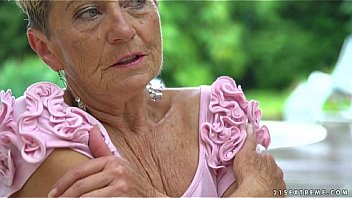 Busty granny and her y  lesbian friend - Malya, Aida Swinger