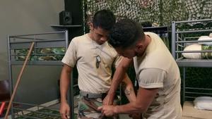 BROMO: Twink boy John Rene throat fuck video