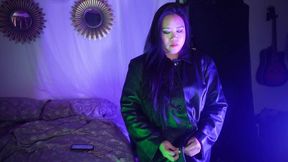 Dominatrix Mara: Leather Jacket & Driving Gloves - Asian MILF in Command