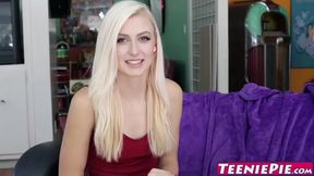 Gorgeous blonde Alexa Grace gets her teen pussy pounded
