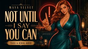 Not Until I Say You Can - Maya Velvet