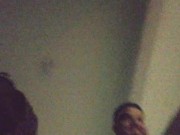 Getting Sucked and Fucked on the Back Porch at Night