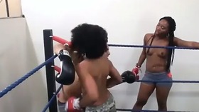 Female dominance boxing beatdown - wimp gets smashed