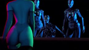 Horny Yorha 2B Robot Orgy