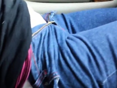 Car Fun in Sexy Lingerie