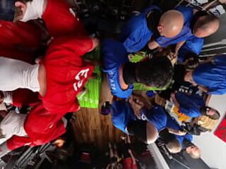 360 BTS Cheerleaders vs Football Team Gangbang