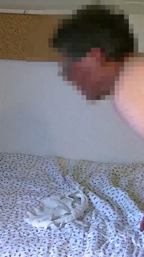 Hump Masturbation in a semi transparent Panties   Clip 2