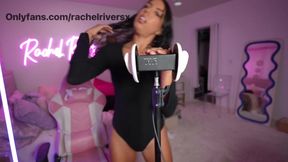 Sensual ASMR ear licking with pussy eating