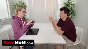 Horny StepSon Face Fucks And Creampies His Big Titted StepMom Audrey Madison