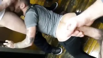 Hipster Guy Takes Multiple Big Cocks in Amateur Gangbang