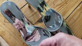 3 cumshots on silver mules