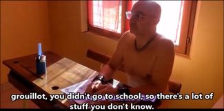 Chastity Caged Loser Ballbusted Raw In Slave School