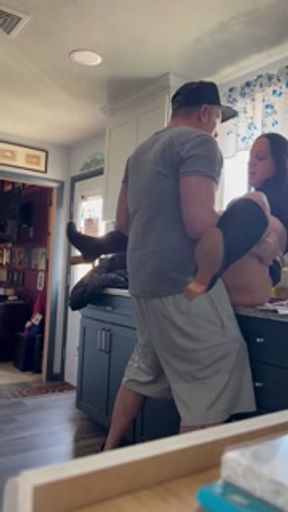 Bf waited outside while I knocked her up