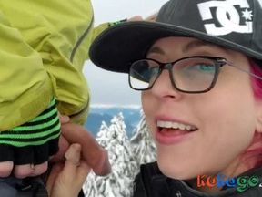 Muscled Cougar Blows in the Mountains