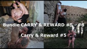 CARRY AND REWARD COLLECTION #5 - #8 Strong BBW Wife Lift Carry Size diff rence Reward