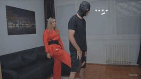 Red Dress Black Belt Karate Ballbuster (wmv)