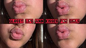 Shiny lips and kisses for you
