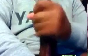 Str8 Guy Stroking his BBC to Porn ( Double Cum )