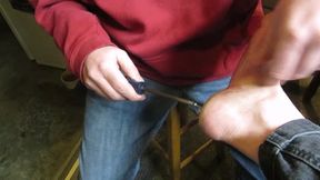 Two screws in Donna's right heel! Oh my!