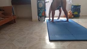 Chubby records herself and sends me a video cleaning in a thong 4