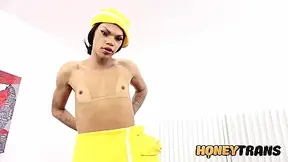 Curvy Tattooed Trans Kimberlly Soares Anal Play And Masturbation