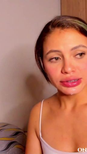 Captivating moment from &quot;STEPBROTHER CUMS TWICE IN MY MOUTH AND I SWALLOW HIS CUM&quot;