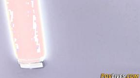 ”Teen in lingerie loves prick pleasing her well”