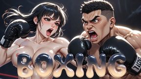 Mixed Boxing - Underground Circuit Fight Turns Into Ring Pussy Humiliation (Erotic Audio)