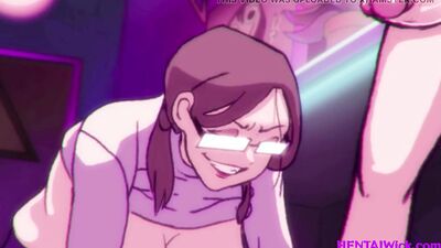 Stepmom with massive tits gets unexpected deepthroat & creampie in Hentai parody