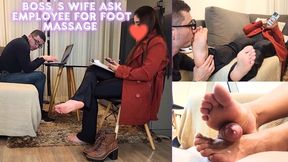 Mia Luxx - Boss wife ask Employee for Foot Massage and ended receiving Foot Worship and giving Footjob - FOOT WORSHIP - FOOTJOB - FOOT SMELLING - SOCKS - BOOTS - SMELLY FEET - STINKY FEET - SWEATY FEET - FOOT FETISH - CUMSHOT -