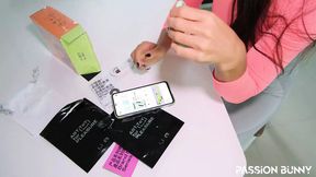 Beauties get deep anal creampied after unboxing new toy