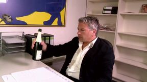 Blonde Babe Ass up Office Toy Play Wild Fuck