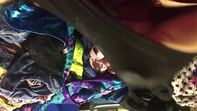 Laundry day cum sister in laws panties