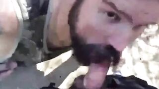 Bearded Daddy Gives Facial in the Woodstv
