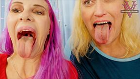 Amazon SeeChelle and Vicky Vix mouth talk and pop rocks