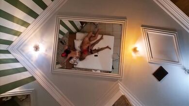 Subtitled-Wife Keeps the Black Bull Busy While Her Cuckold Husband Sucks His Cock Mid-Fuck