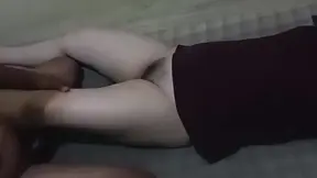 Cheating MILF Anne gets erotic massage in her wedding dress