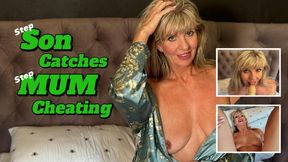 Step-Son Catches His Cheating Step-Mum Taking A Cream Pie From The Neighbour!