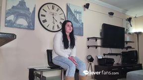 Sucking cock and swallowing piss to get the job, casting scene