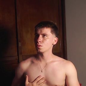 A Straight Guy Masturbating Naked