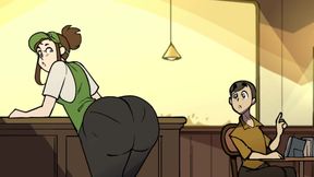Chubby Barista MILF with Giant Lactating Boobs - 3D Cartoon Parody HQ