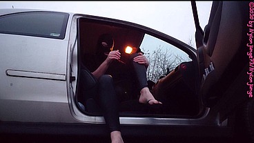 Geile Heels im Auto anziehen ** Outdoor Fun **