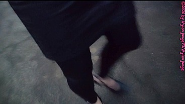Geile Heels im Auto anziehen ** Outdoor Fun **