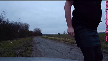 Geile Heels im Auto anziehen ** Outdoor Fun **