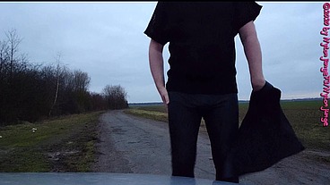 Geile Heels im Auto anziehen ** Outdoor Fun **