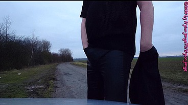 Geile Heels im Auto anziehen ** Outdoor Fun **