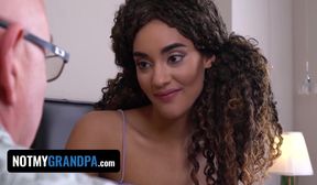 Ebony StepDaughter Capri Lmonde Swallows Old Stud's Huge Cumshot After Taboo Fuck - interracial reality